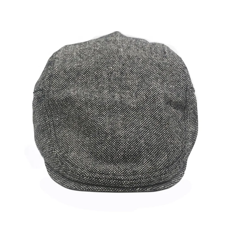 Custom Black mens golf driving flat cabbie beret color promotional stone washed cotton Plaid Cabbie Gatsby Newsbay Cap