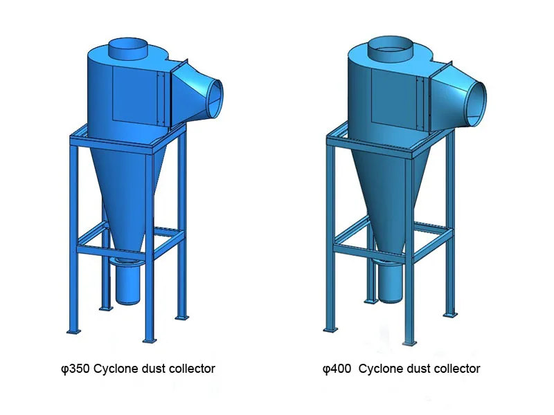 Dust filter/filtrator with small cyclone separator, industrial dust collector, fume extraction system