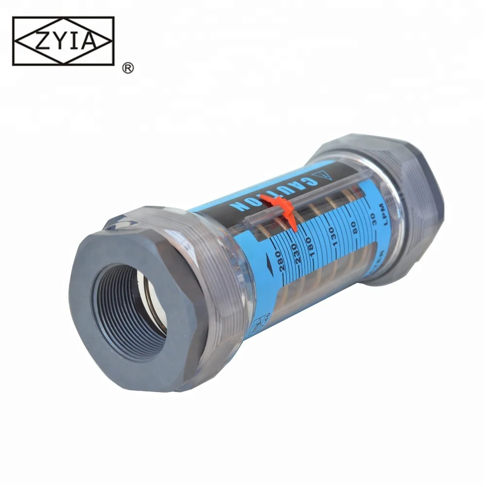 High performance easy view inline plastic tube type water flowmeter ( Any Positon Installation)
