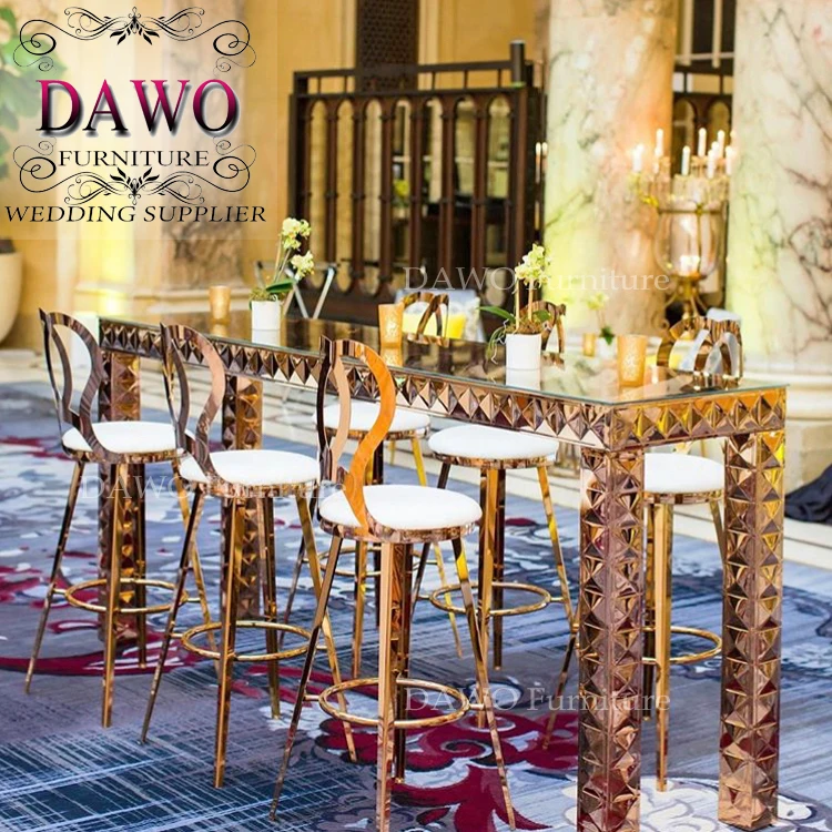 Wedding furniture high quality high modern dining bar table