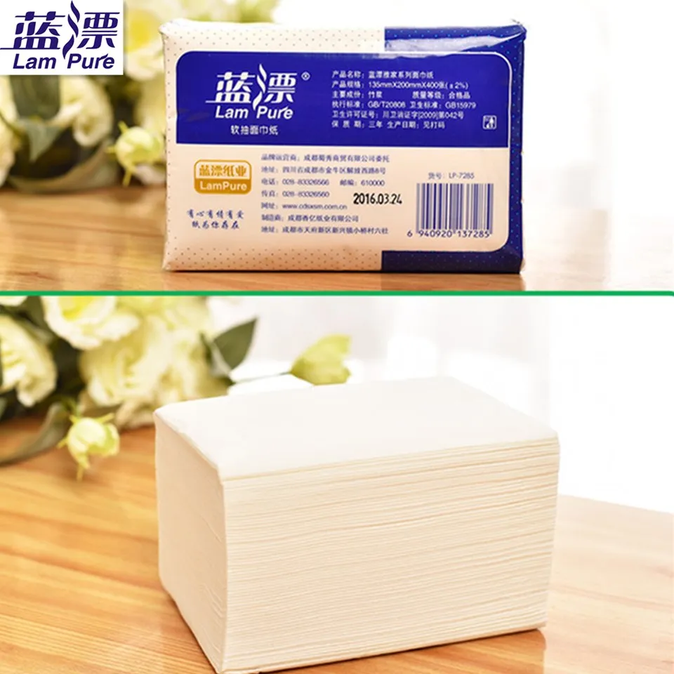 
Bamboo Tissue Paper Soft Pack Facial Tissue Paper China Paper Tissue 