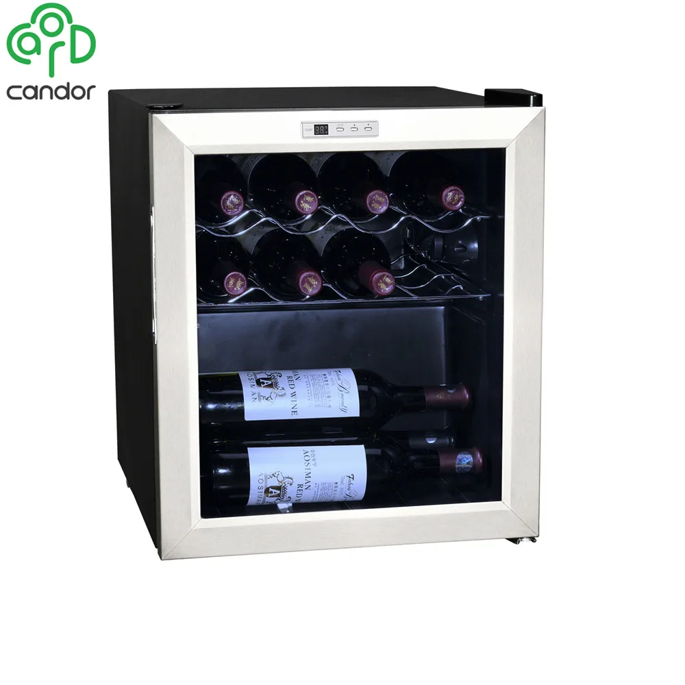 15 bottles table top compressor wine cooler glass door wine cellar