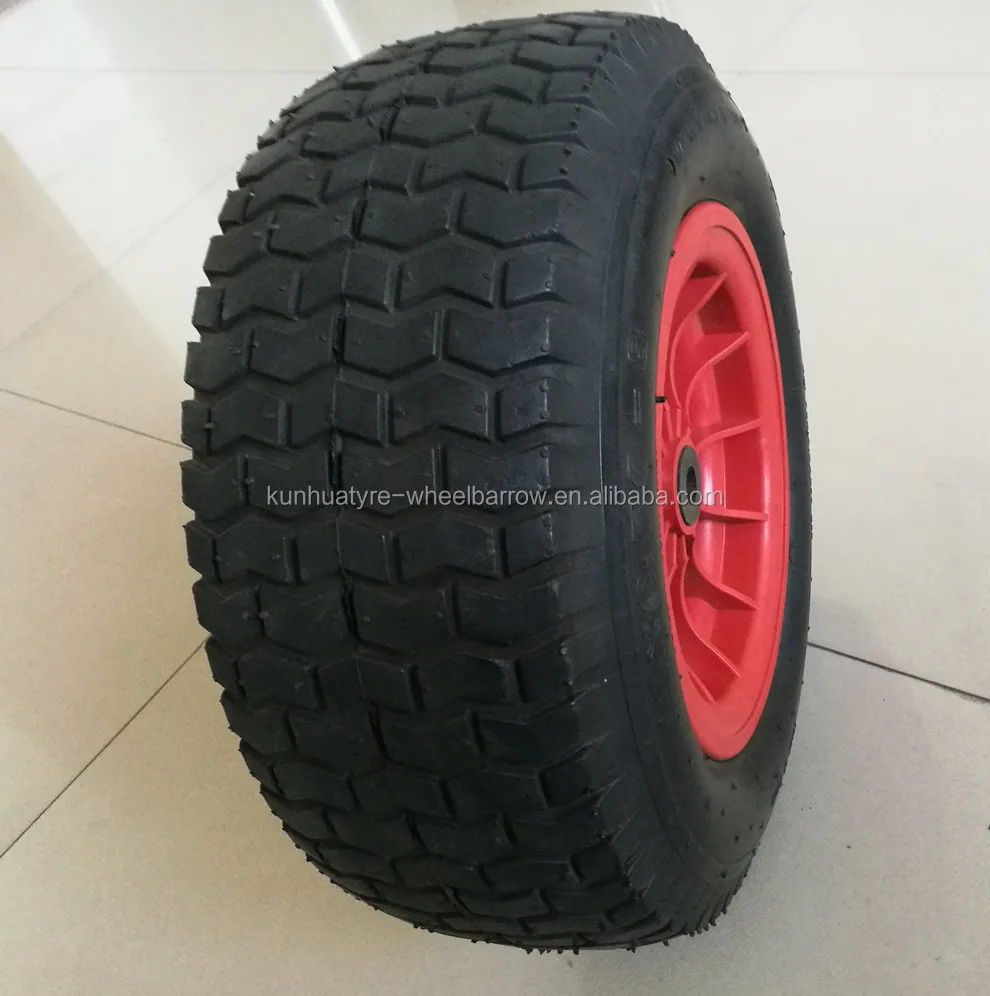 
high quality competitive price plastic rim pneumatic 16x6.50-8 wheel barrow wheel 
