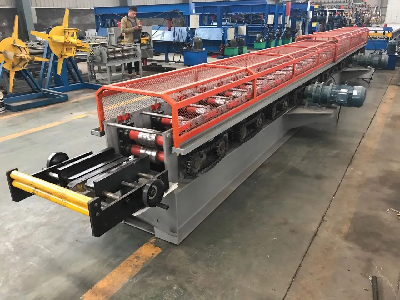 Window Metal Steel Door Frame Making Machine