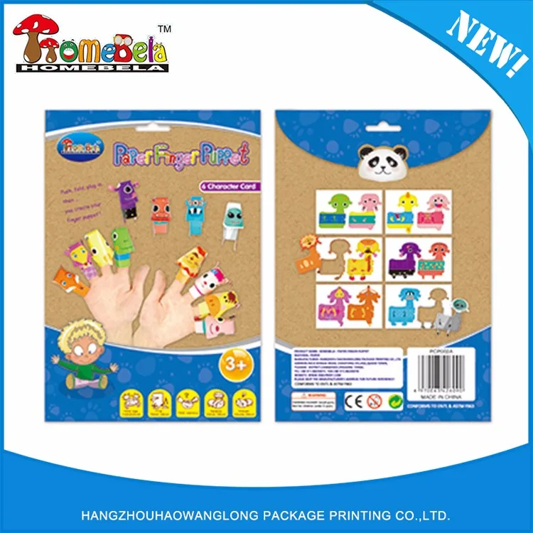 Economical Custom Design Colorful Kids Animal Hand Puppets