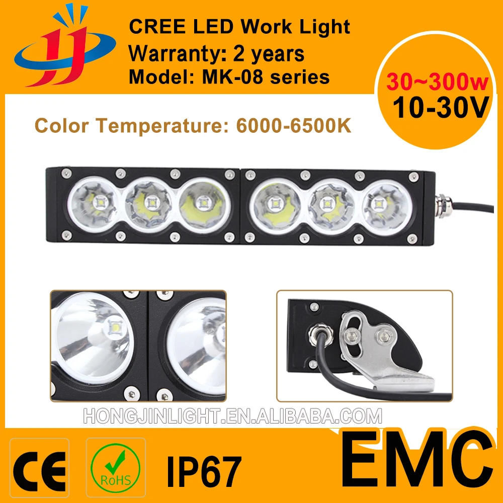 Factory Price single row all size led light bar 30w 60W 90W 120W 150w 180w 210w 240w 270w 300w