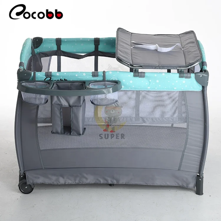 
CO-P810G 110cm Kid play yard playpen With second layer 