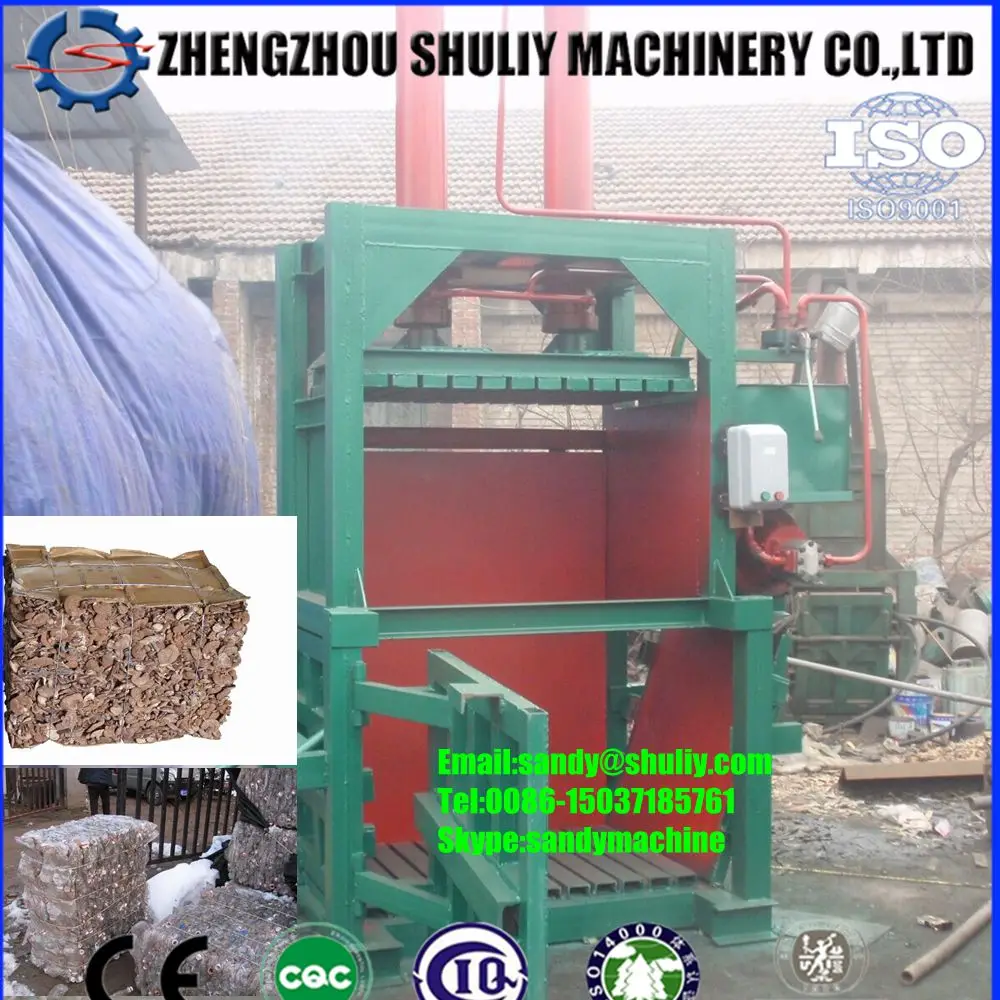 Hydraulic Plastic Bag Sack and Bale Press Machine Clothes Waste Baling Press Machine