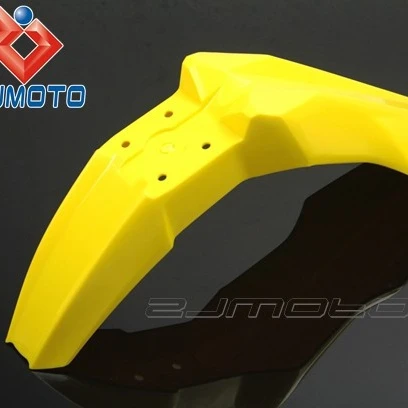
 ZJ-109-YE желтые мотоциклетные Обтекатели Evo Пластиковый мотоцикл Mudapron переднее крыло подходит для Хонда Сузуки Кавасаки  