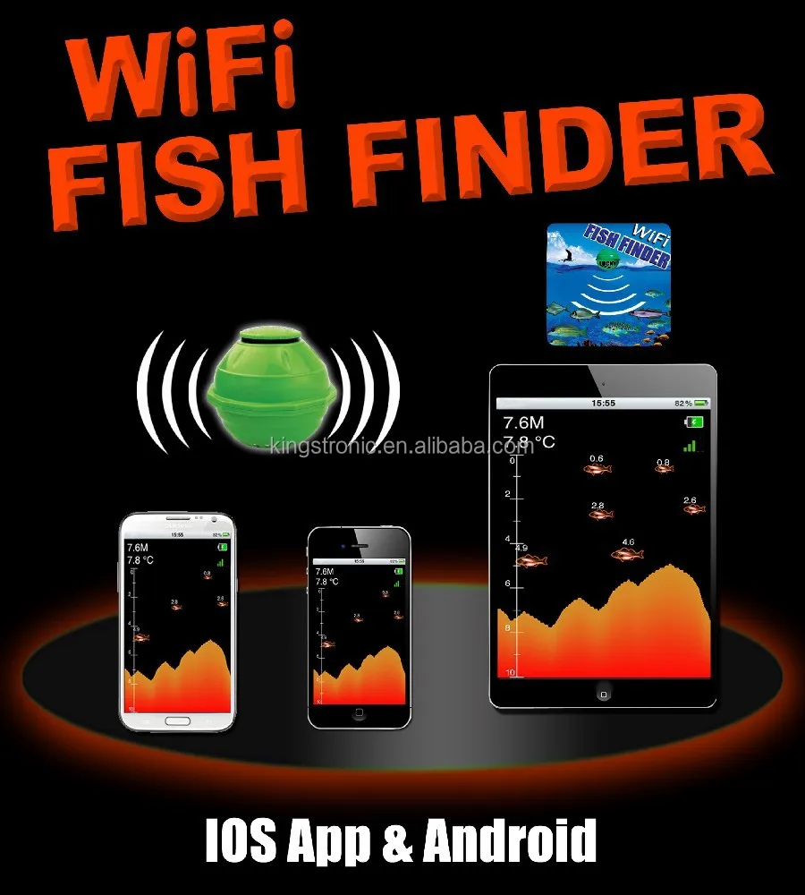 0.6 м - 45 м 2Feet-130Feet портативный профессионал 5 ч. подводные беспроводной wifi искатель рыб