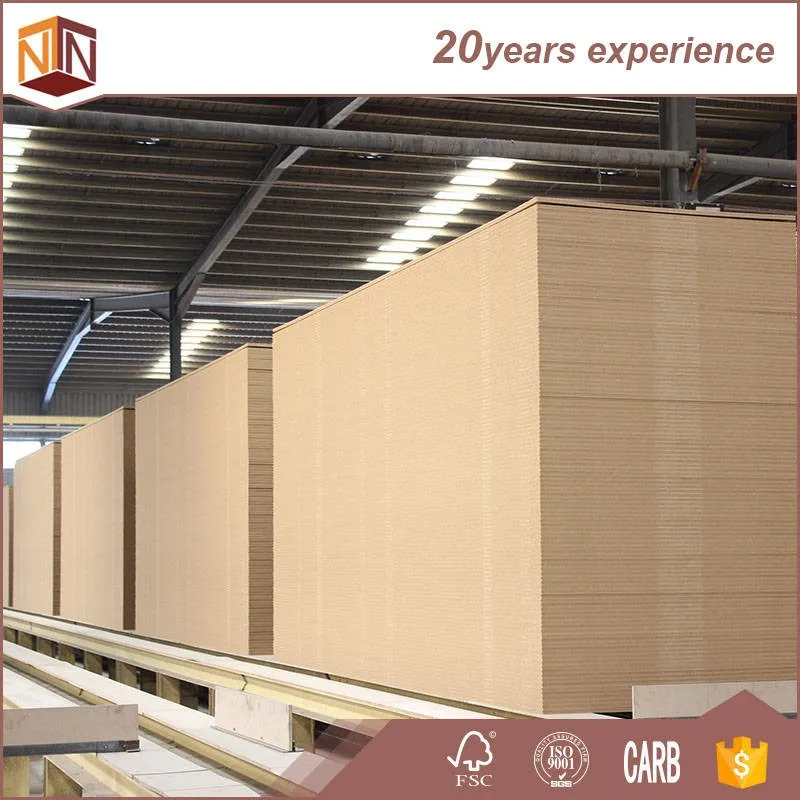 Factory Direct Supply Pine Wood Fiberboard Raw MDF Sheet