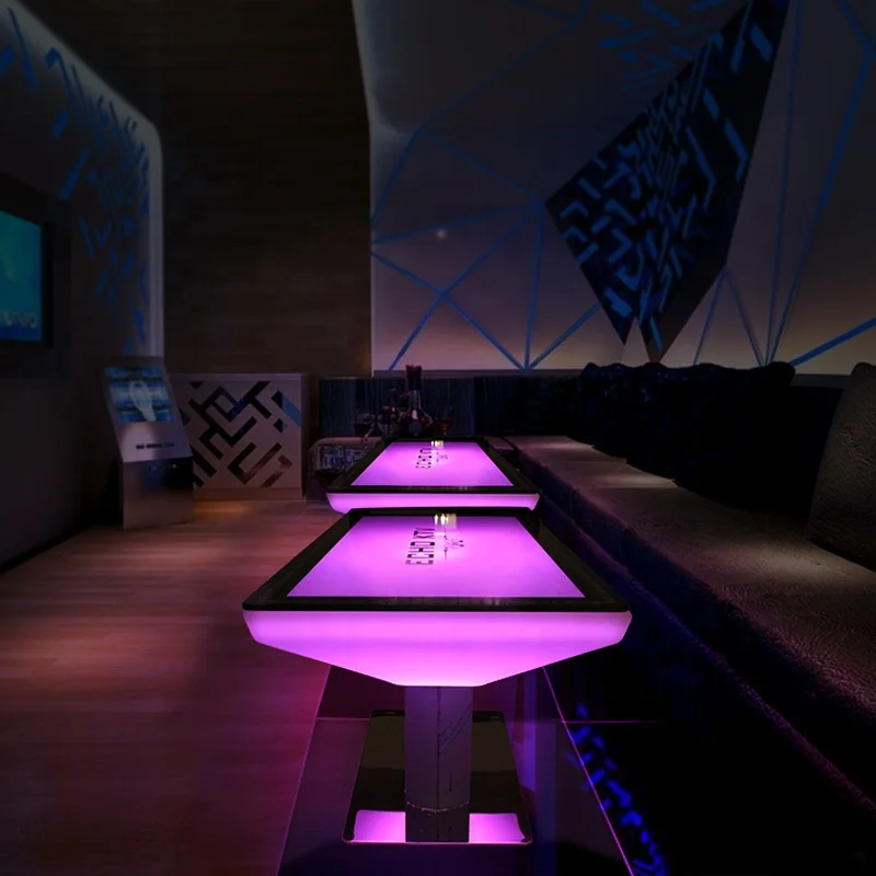 High quality led rechargeable bar table,led wedding table for indoor and outdoor