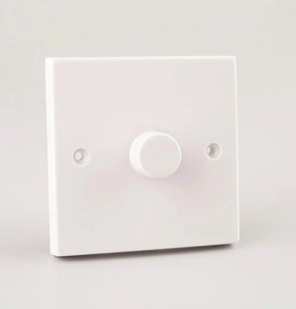 WK SQUARE EDGE 1 GANG 2WAY 60/400W LIGHT DIMMER (PUSH ON/PUSH OFF)