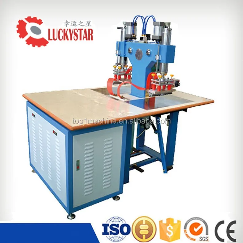 Double head RF pvc fabric welding machine