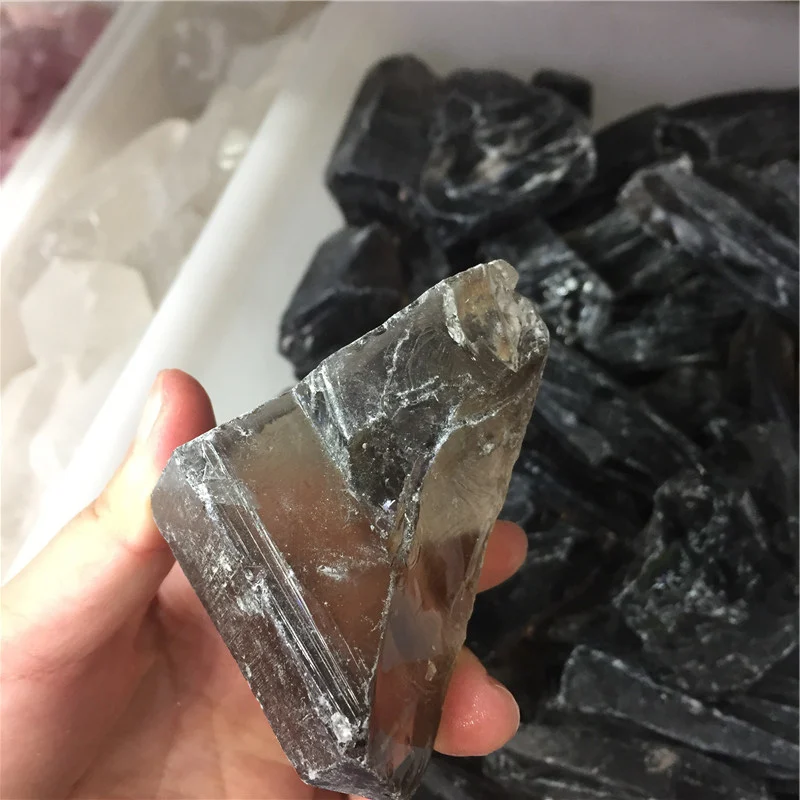 Wholesale Natural Large Piece Rough Smoky Quartz Crushed Stone
