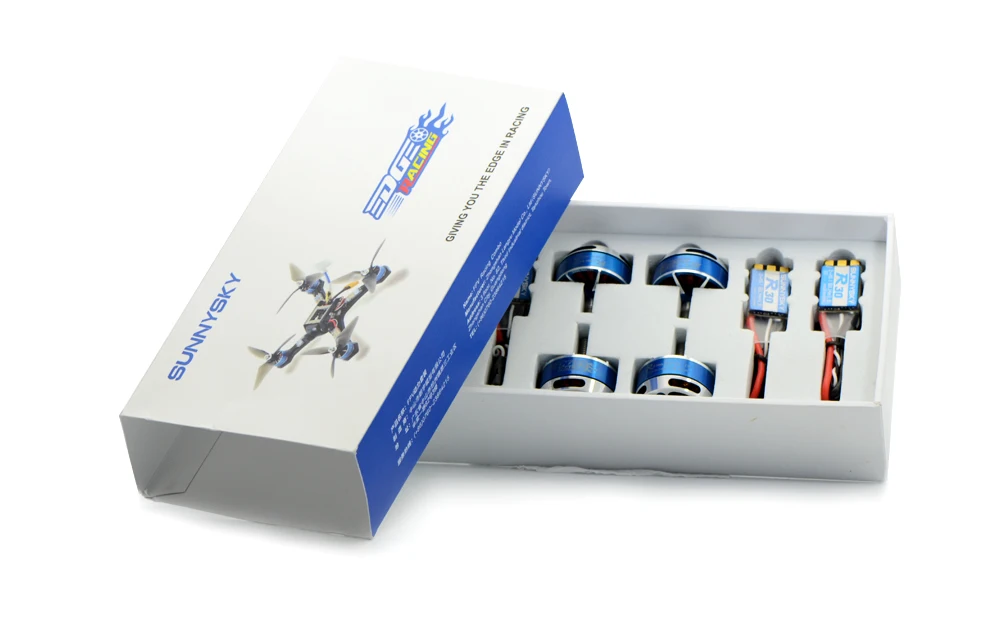 SUNNYSKY FPV Powerful Racing Combo 4pcs R2305 KV2480 in Blue with 4pcs R30 2-4S ESC