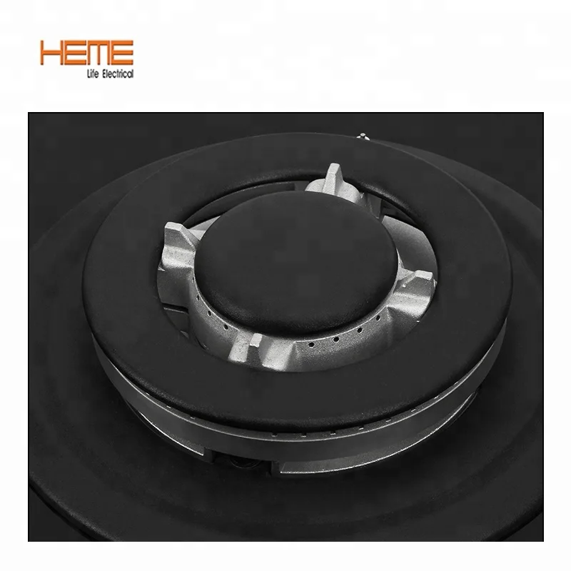 Household kitchen appliances 5 burner tempered glass 36 inch built in gas cooktop with ETL approval