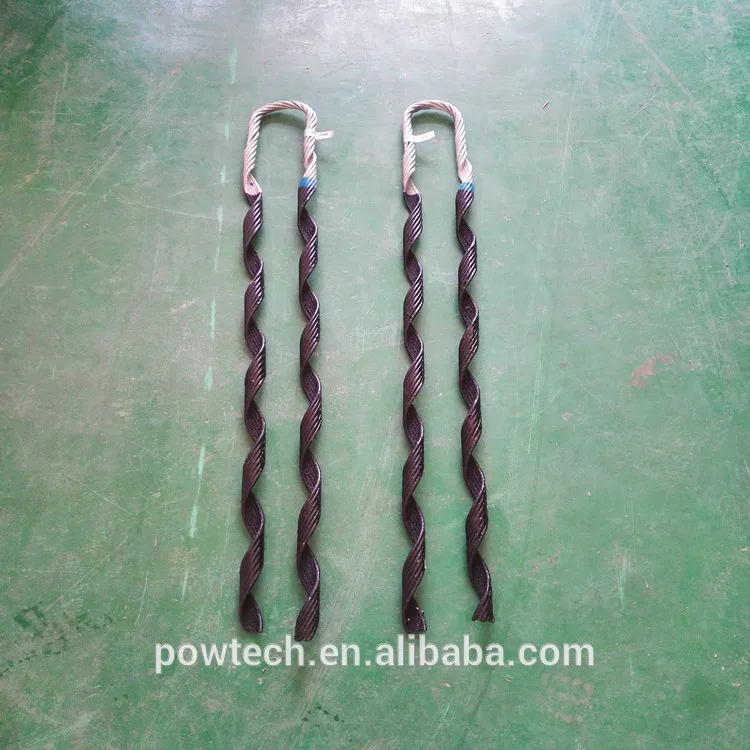 Преформированные тупик с изолированной резина для ADSS натяжение кабеля зажим / ADSS и OPGW фитинги