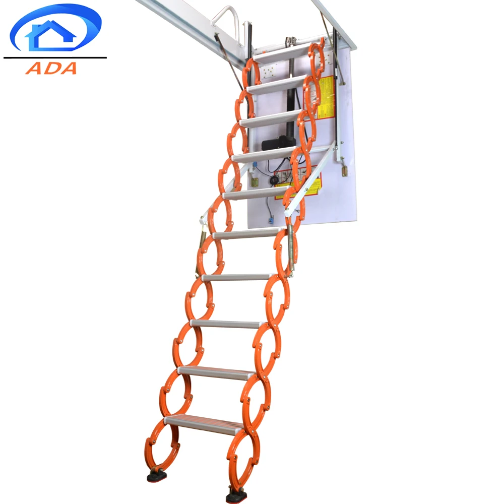 Electric Wall Mounted Flexible Stairs Hot Sale Stainless Steel Hydraulic Hidden Loft Stairs (60812777898)