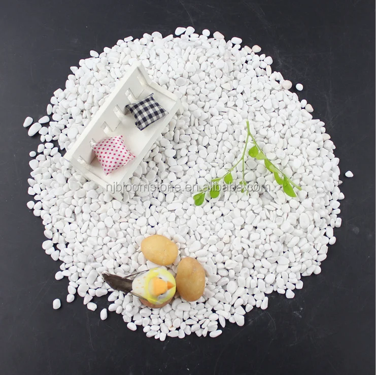 
cheap natural color snow white gravel & sand 