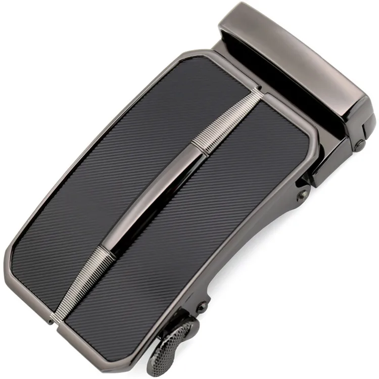 Custom Make Metal Buckle Ratchet Automatic Casual Genuine Leather Belts Mens Leather Belt