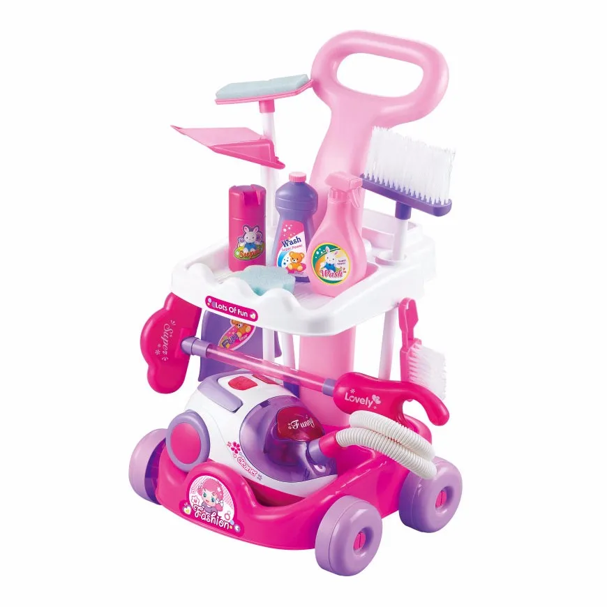 Игрушечная машинка для чистки с метлой на батарейках B/O
