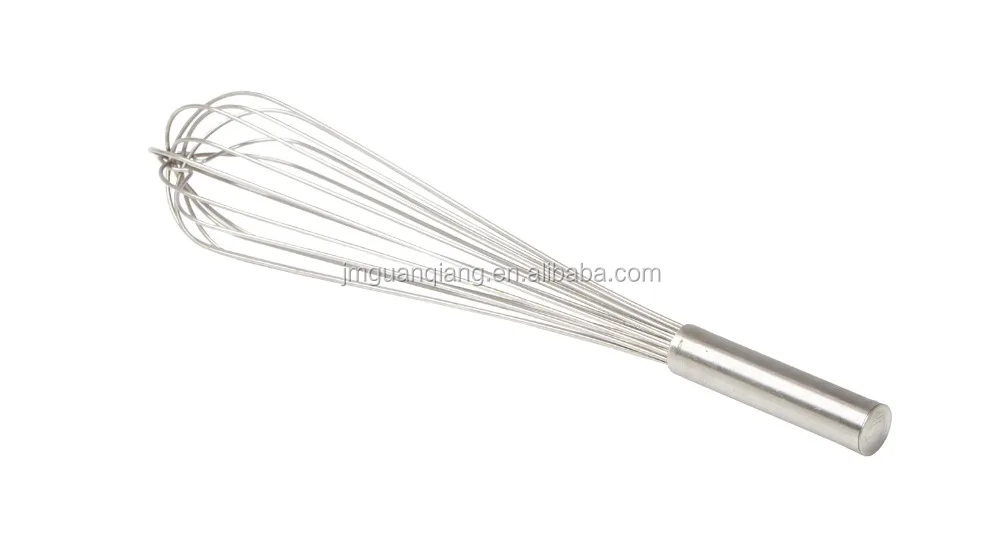 Kitchen Mixing Tools 10 Inch Stainless Steel french whisk piano whisk wire whip With Spring Handle