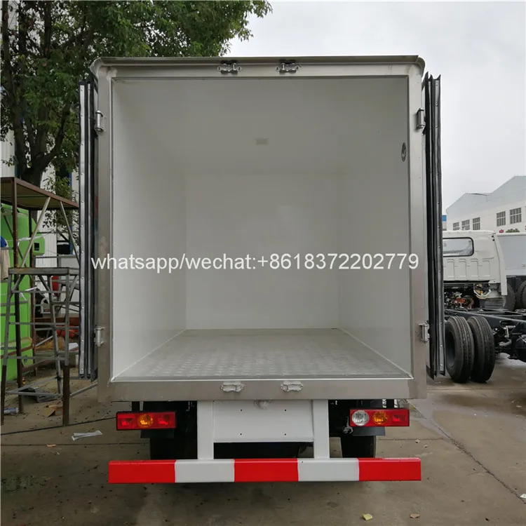 Foton 1 ton gasoline insulated polyurethane panel box mobile food refrigerated truck