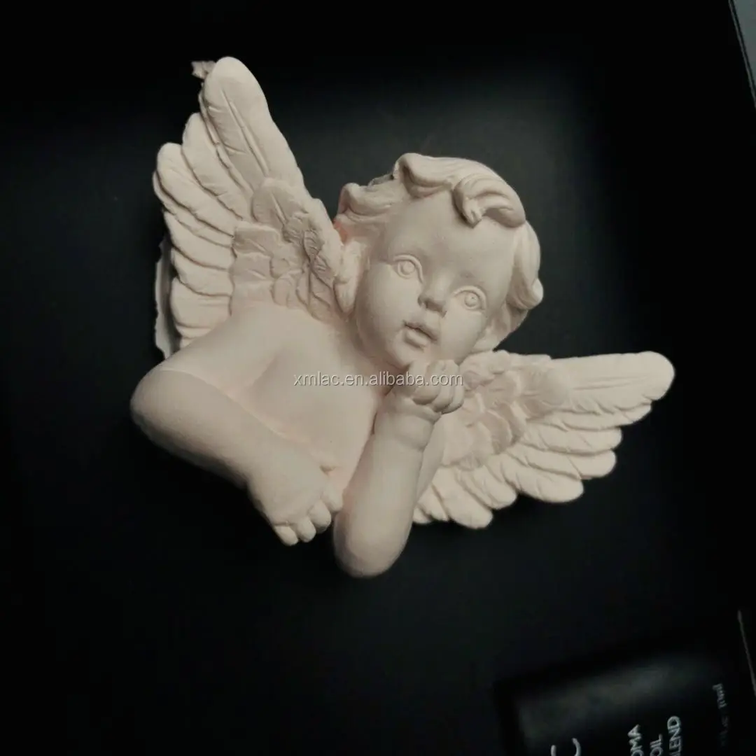 angel shape ceramic stone for car vent clip air freshener