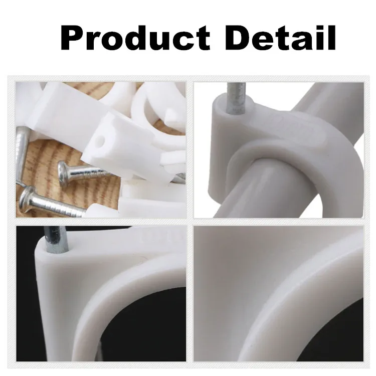  Сделанный на заказ очень маленький полированный пластиковый зажим для провода