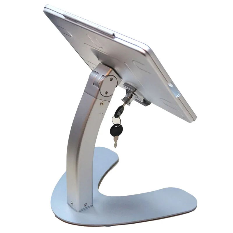 Гибкие металлические подставки для планшета с защитой от кражи, вращающиеся на 360 градусов, с блокировкой, подставка для планшета для ipad 10,2 дюйма