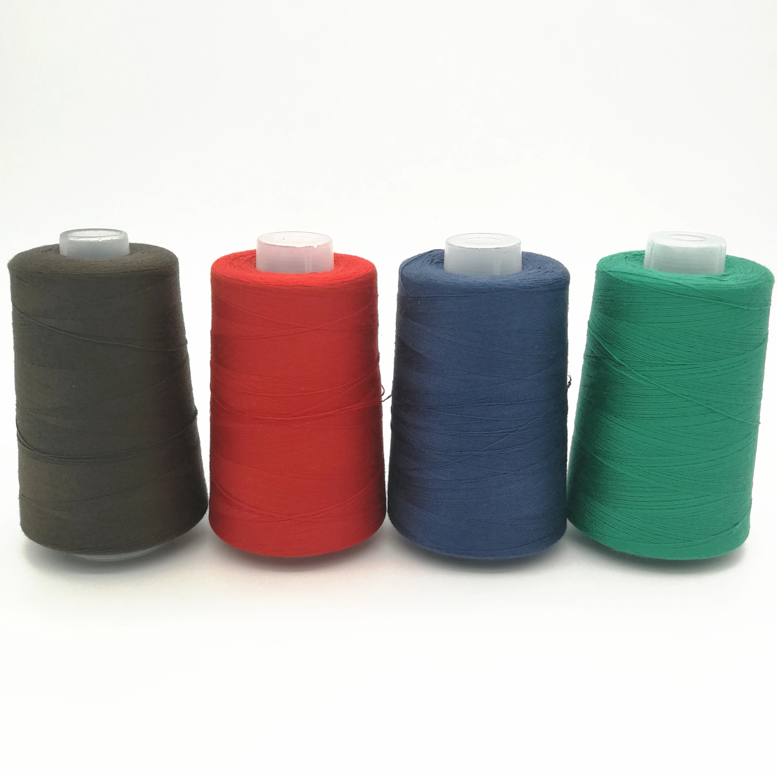 
China direct sale high tenacity 20s/2 20s/3 100% polyester spun yarn for sewing thread 