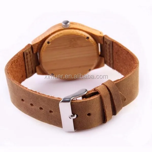 Wholesale high quality Japanese movement bamboo watch wood watch