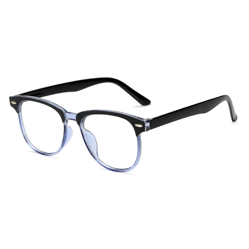 Vintage Half Frame Square Nail Optical Frames Glasses For Women Men