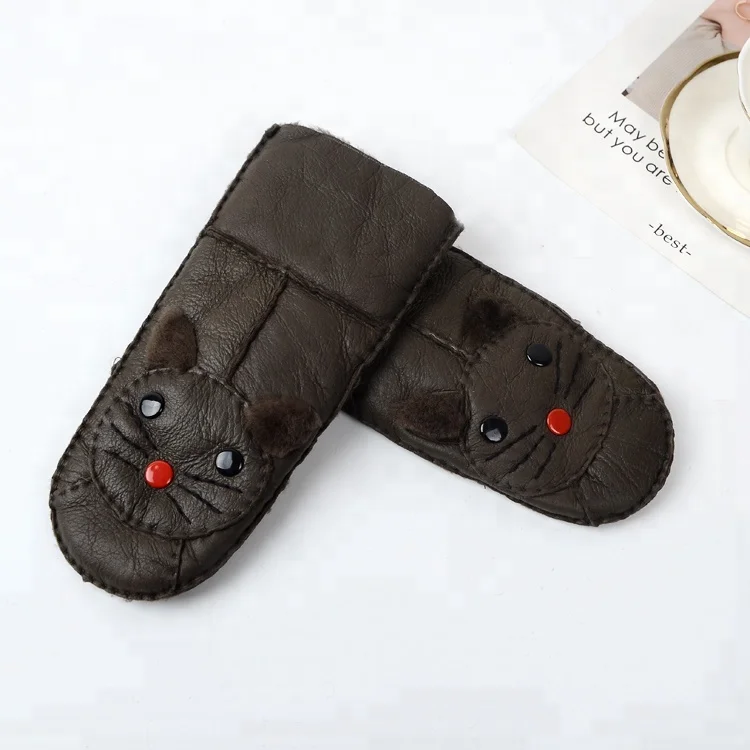 
Fashion accessories fashion lovely sheepskin glove lady sheepskin gloves sheepskin shearling gloves mittens children 