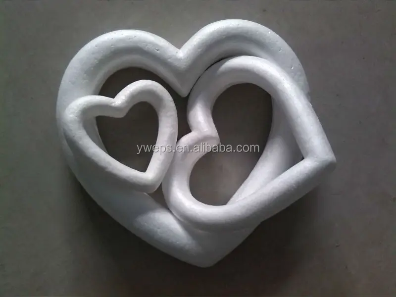 styrofoam heart wreath