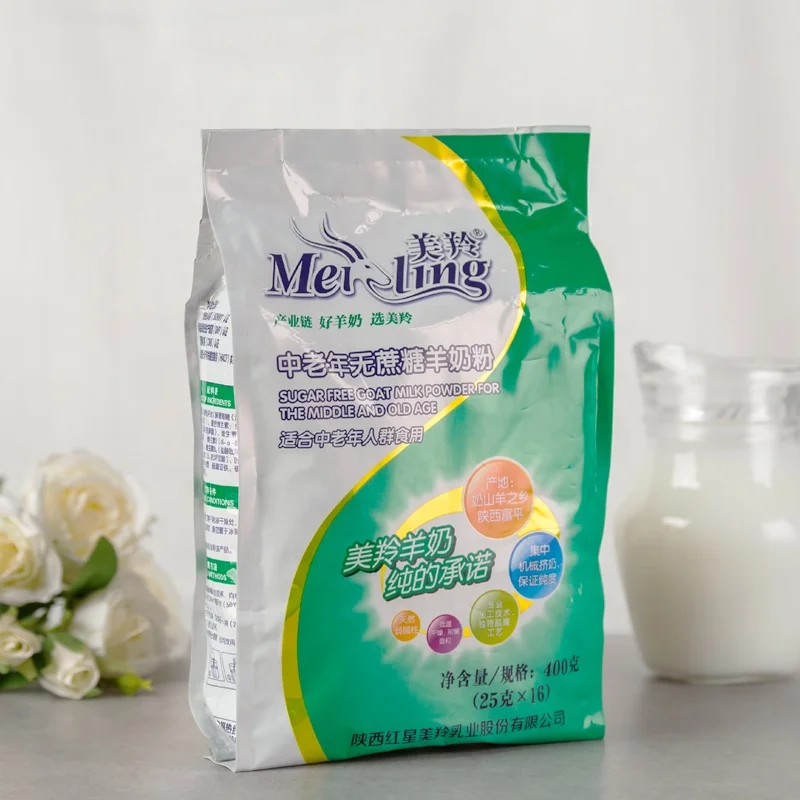 fortified Sugar-free instant organic goat milk powder for old-aged people