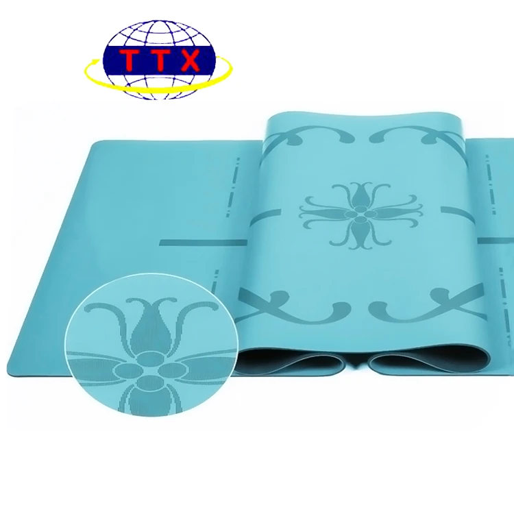 eco friendly non slip natural Pilates Fitness Mat Exercise PU leather yoga mat