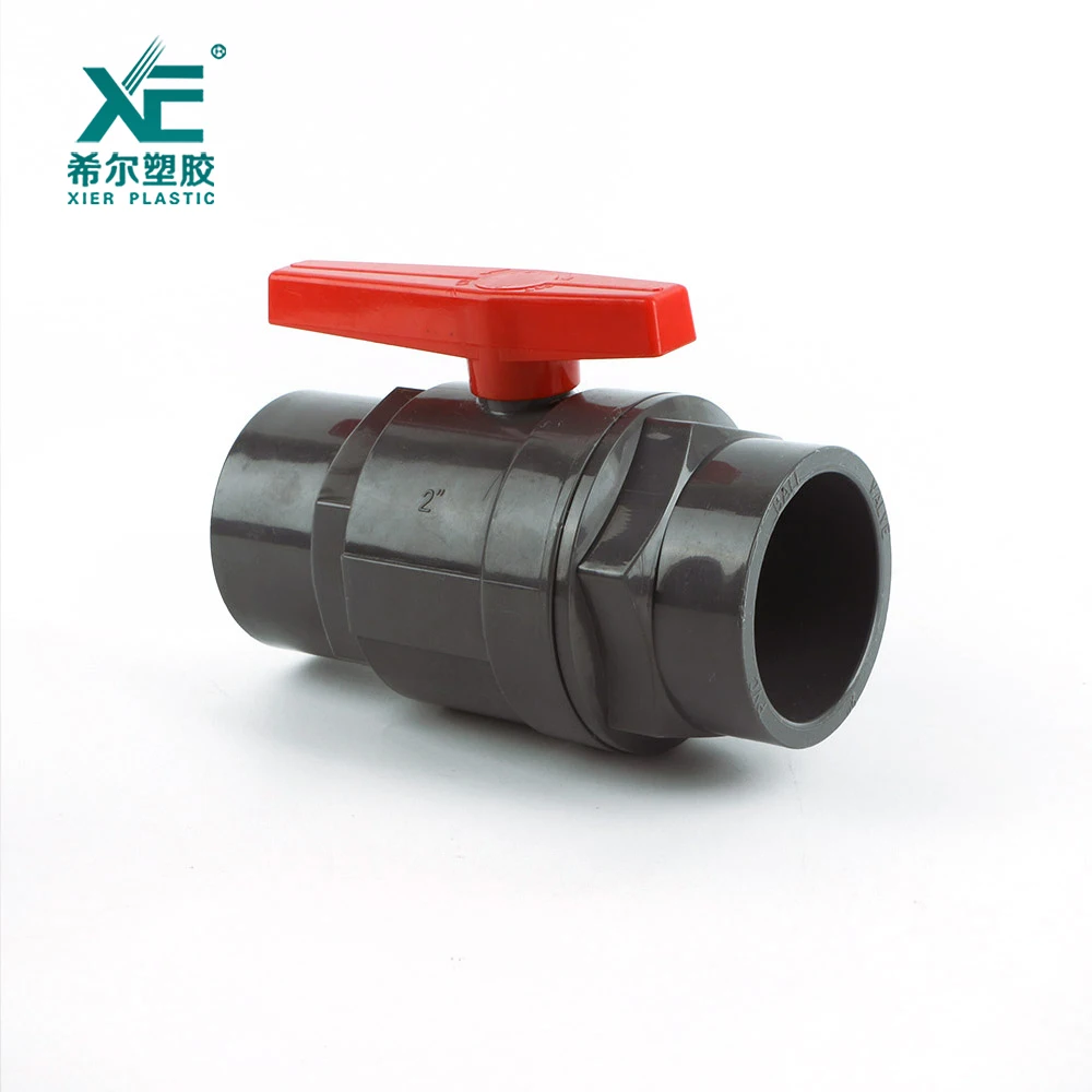 New arrival professional design plastic handle 2pc ball valve