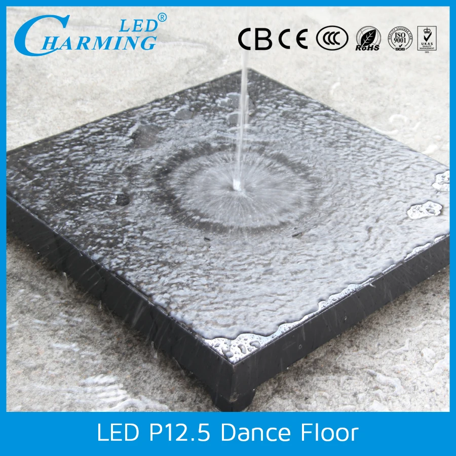 interactive waterproof led video dance floor for nightclub/bar show/stage