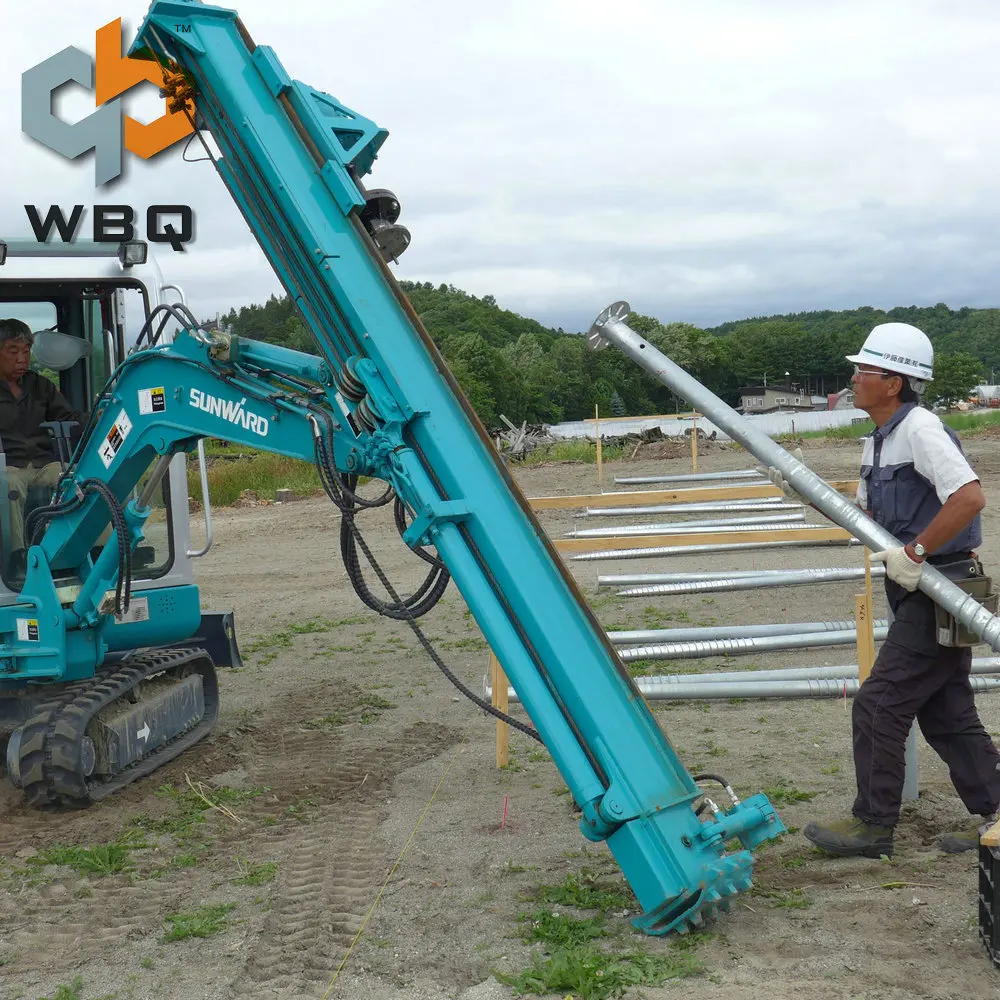 Guardrail Installation Diesel Hammer Hydraulic Piling Driving Machine Driver