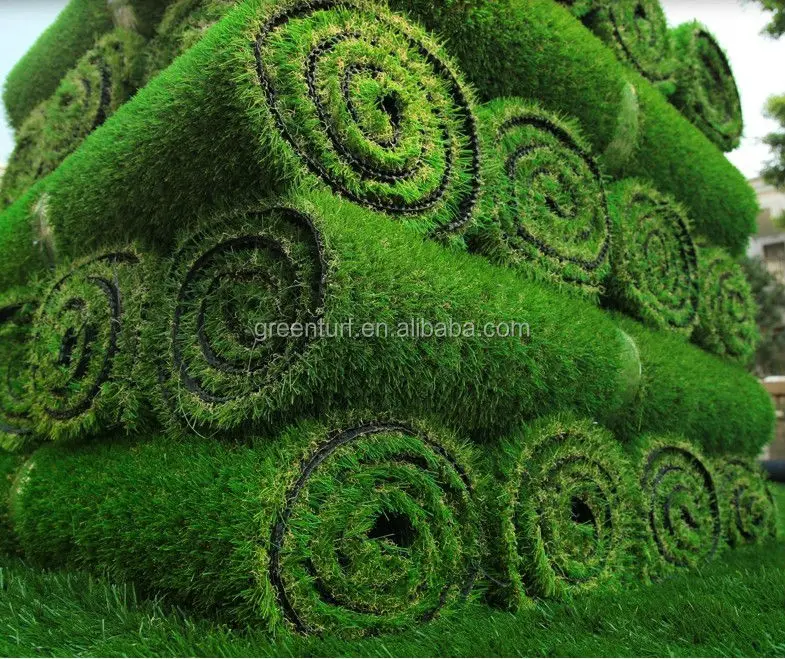 Outdoor 4 colors plastic garden landscaping artificial grass
