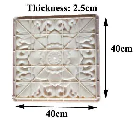 Precast Decorative Concrete interlock  paver plastic molds
