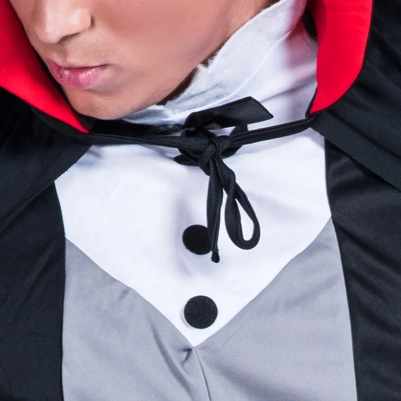 Wholesale New 2019 Gothic Vampire black Cloak for men Halloween adult cosplay costume festival clothing