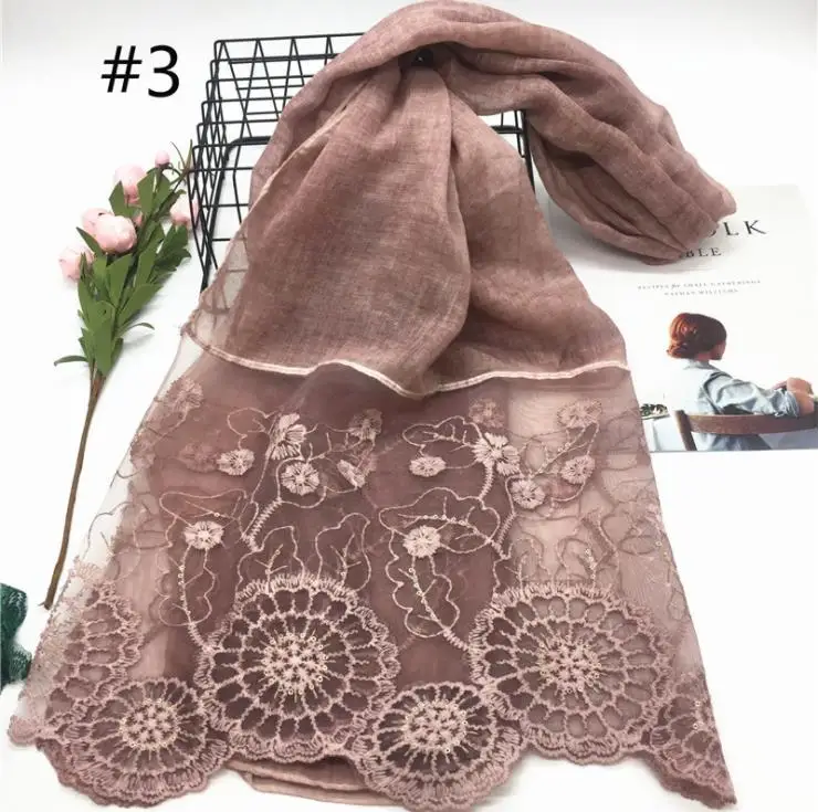 ladies lace cover hair head scarf dubai women muslim hijab scarf