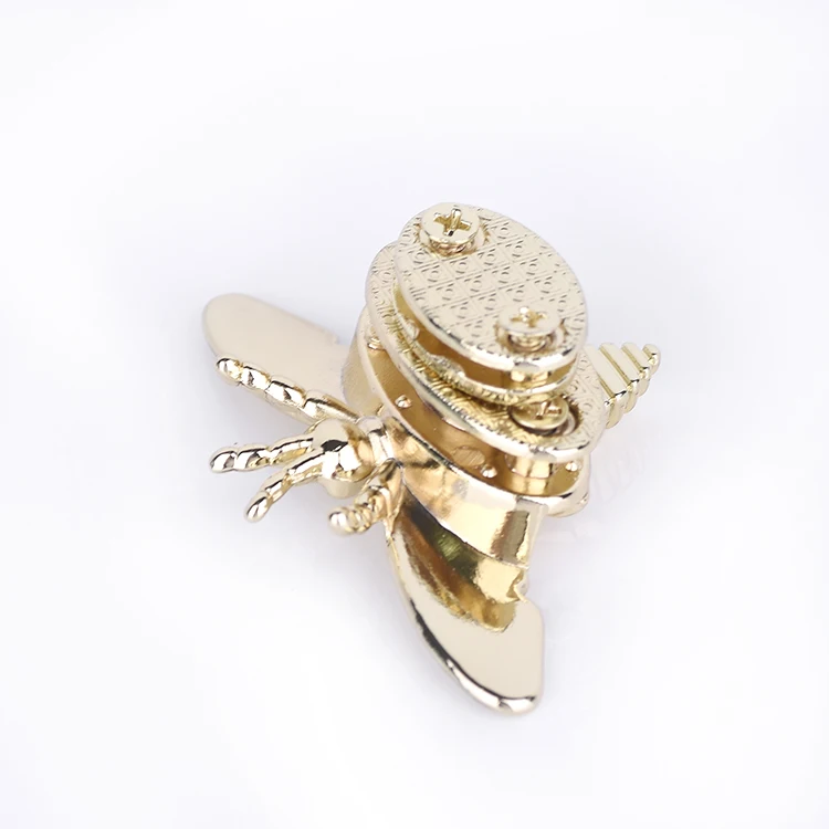 Excellent Quality Ladies Bag Fitting Bag Hardware Lock Animal Insect Design Metal Bag Buckle