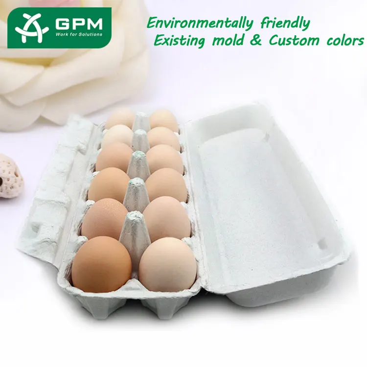 Waterproof Pulp Packing Basket Paper Egg Tray Box