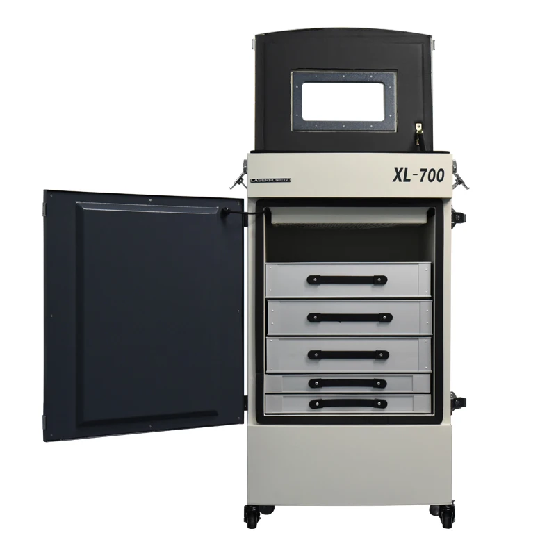 
Fume Clear XL-700 Air Lab Dust Collector 70kg,70kg AC 110-220V 6 Layers 570m3/h 550*415*1070mm CE ISO CN;GUA Online Support 700W 
