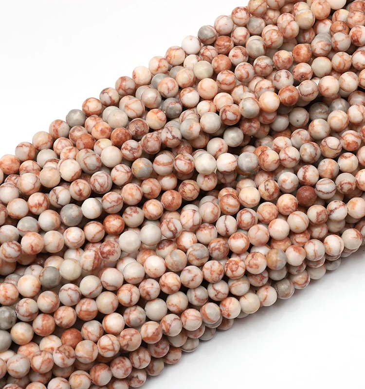 Natural Gemstone Loose Beads Polished Round Crystal Quartz Energy Healing Power Stone Beads String Set For Jewelry Making DIY