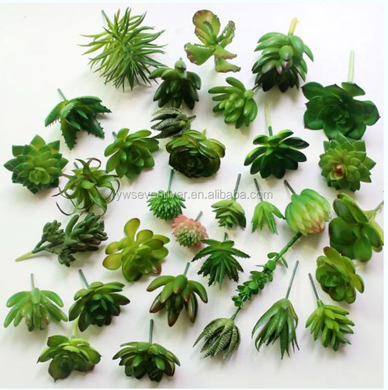 Factory mini fake plants plastic  artificial succulent plants for decoration